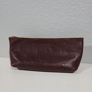 Portland Leather Goods Utility Pouch In Nutmeg
